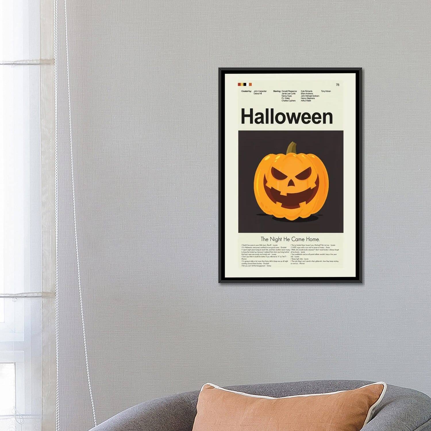 iCanvas "Halloween" by Prints and Giggles by Erin Hagerman Framed